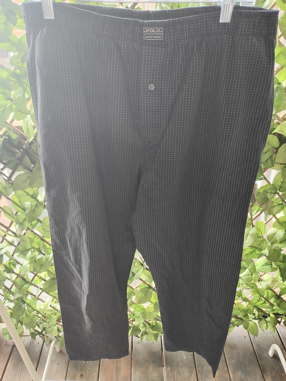Polo by Ralph Lauren Black Pinstripe Lounge Pants